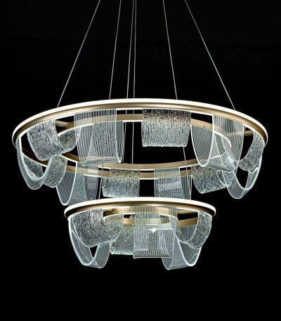 Подвесная люстра LED4U L7706-800-460 GD