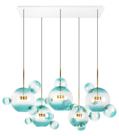 Подвесная люстра Loft IT Bolle 2027-S5 Blue