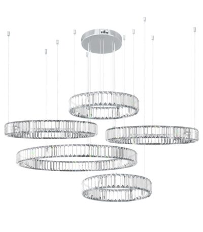 Подвесная люстра Loft IT Crystal ring 10135/5 Chrome