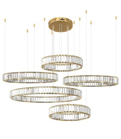 Подвесная люстра Loft IT Crystal ring 10135/5 Gold