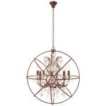 Подвесная люстра LOFT IT Foucaults orb crystal Loft1897/8