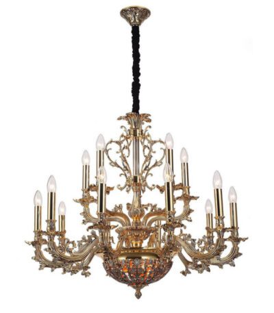 Подвесная люстра Lucia Tucci Firenze 1780.15.3 Antique Gold