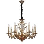 Подвесная люстра Lucia Tucci Firenze 1780.8.2 Antique Gold