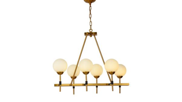 Подвесная люстра Lumina Deco Aldono LDP 7004-6 MD+BK