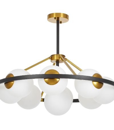 Подвесная люстра Lumina Deco Donzano LDP 8034-9 BK+WT