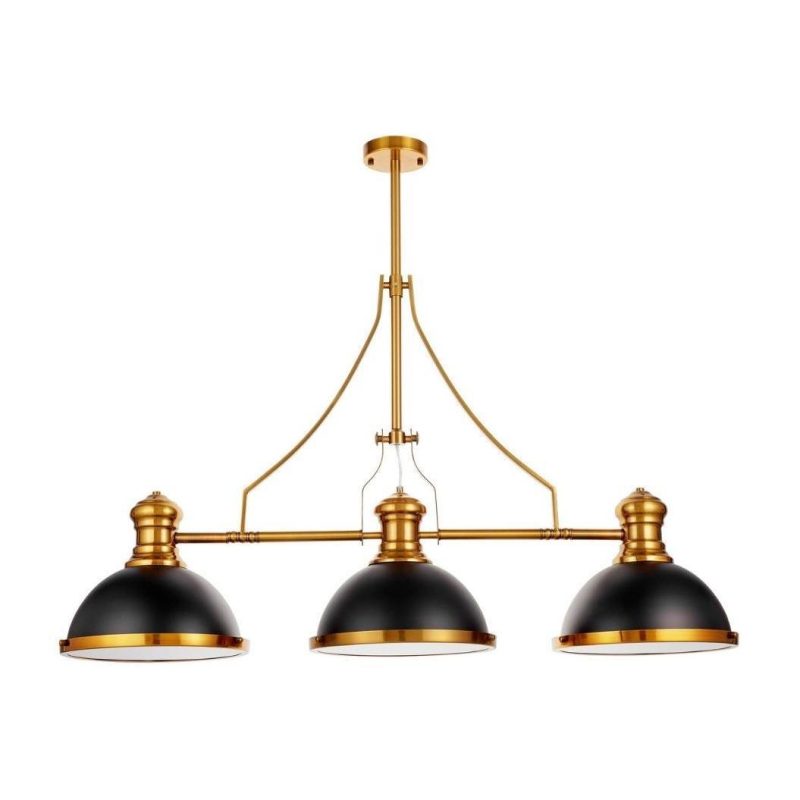 Подвесная люстра Lumina Deco Ettore LDP 710-3 BK+MD Подвесная люстра Lumina Deco Ettore LDP 710-3 BK+MD