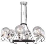 Подвесная люстра Lumina Deco LDP 9110-6 BK+CHR