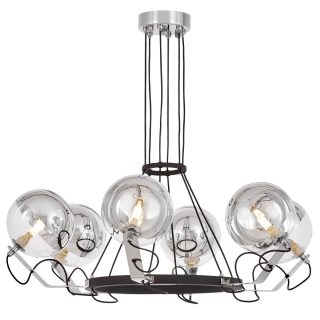 Подвесная люстра Lumina Deco LDP 9110-6 BK+CHR