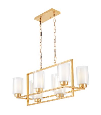 Подвесная люстра Lumina Deco Lino LDP 1239-8 F.GD