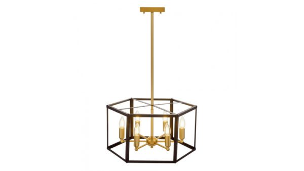 Подвесная люстра Lumina Deco Lorton LDP 1142-6 BK+MD