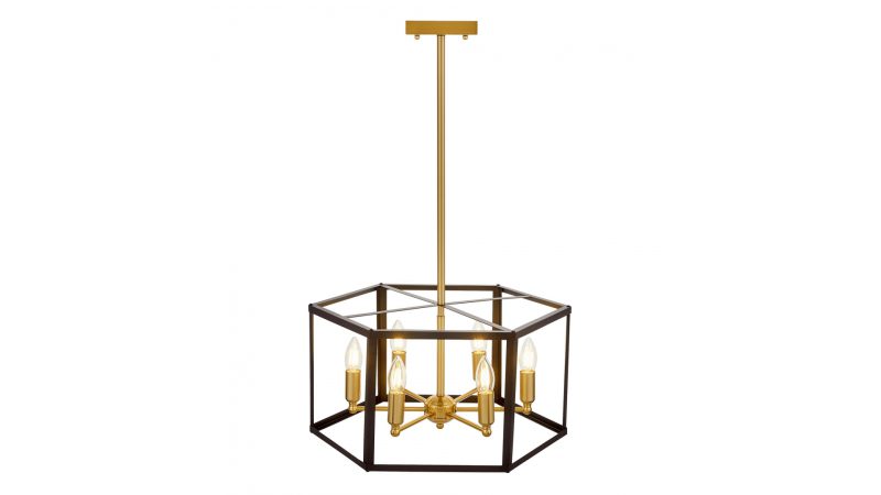 Подвесная люстра Lumina Deco Lorton LDP 1142-6 BK+MD Подвесная люстра Lumina Deco Lorton LDP 1142-6 BK+MD