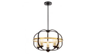 Подвесная люстра Lumina Deco Monterey LDP 1141-5 BK+MD