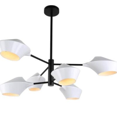 Подвесная люстра Lumina Deco Romina LDP 6037-6 WT+BK