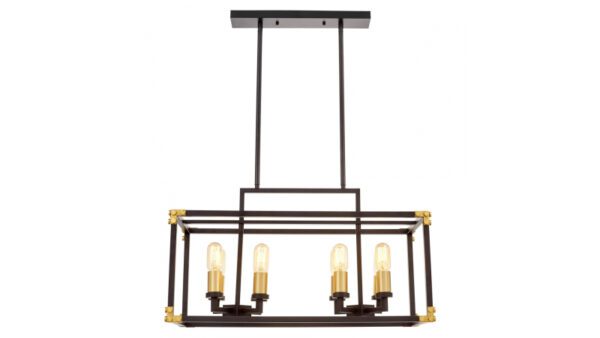 Подвесная люстра Lumina Deco Waldorf LDP 1140-8 BK+MD