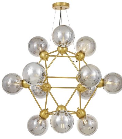 Подвесная люстра Lumina Deco Zodiak LDP 160N-12 MD+GY