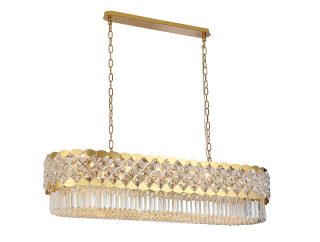 Подвесная люстра Newport Ashley 8300/120 oval gold polished М0070639