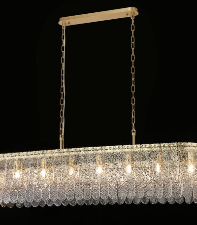 Подвесная люстра Newport Daisy 8370/140 C oval brass М0070732