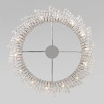 Подвесная люстра Eurosvet Blitz 60159 хром/ прозрачный хрусталь Strotskis a065322