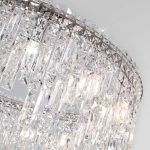 Подвесная люстра Eurosvet Blitz 60159 хром/ прозрачный хрусталь Strotskis a065322