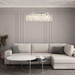 Подвесная люстра Eurosvet Blitz 60159/10 хром/ прозрачный хрусталь Strotskis Smart a065323