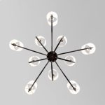 Подвесная люстра Eurosvet Abbey 60164/10 черный Smart a065748