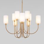 Подвесная люстра Eurosvet Abbey 60164/10 латунь Smart a065749