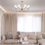 Люстра на штанге Eurosvet Spritz 70217/8 латунь Smart a064748