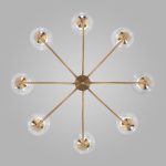 Люстра на штанге Eurosvet Spritz 70217/8 латунь Smart a064748