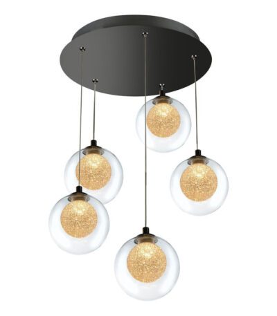 Подвесная светодиодная люстра iLedex Oblivion C4457-5R CR