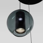 Подвесной светильник Eurosvet Cobble 50258/3 LED дымчатый/бирюзовый a064555