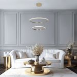 Подвесная люстра Eurosvet Collars 90264/2 латунь a064102