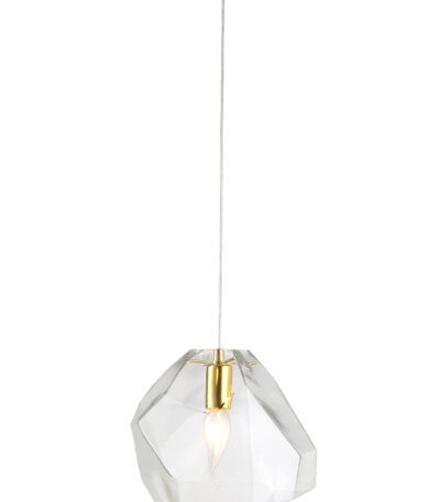 Подвесной светильник Crystal Lux NUESTRO SP1 GOLD/TRANSPARENT