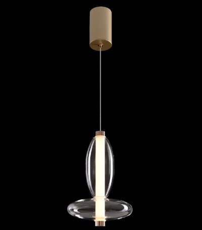 Подвесной светильник Crystal Lux QUASAR SP7W LED TRANSPARENT