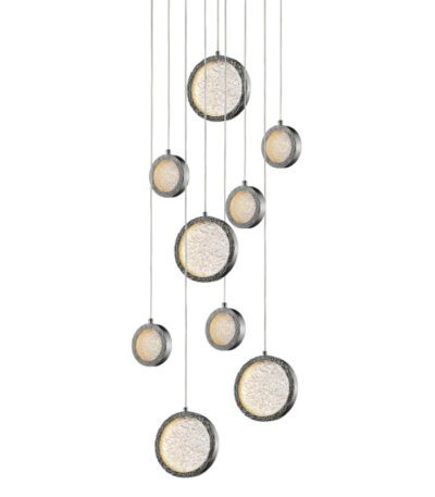 Подвесной светильник Delight Collection Bottega P98014M-9 polished nickel