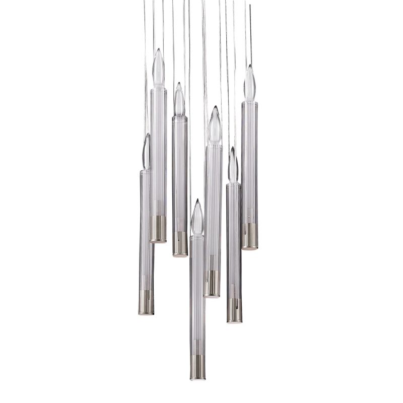 Подвесной светильник Delight Collection Candle P68094-7 chrome Подвесной светильник Delight Collection Candle P68094-7 chrome