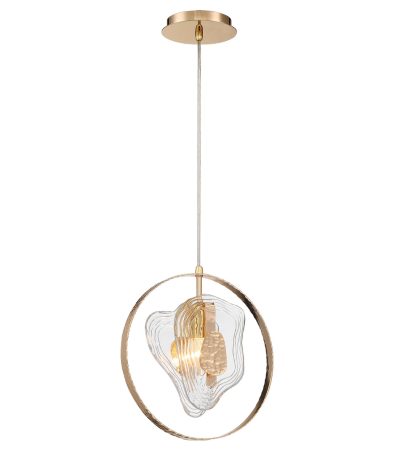 Подвесной светильник DeLight Collection Cowley P60669-1 gold/clear