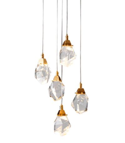 Подвесной светильник Delight Collection Crystal rock MD-020B-5 gold