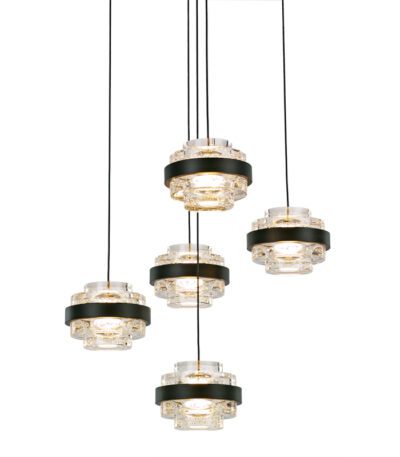 Подвесной светильник Delight Collection MD22030002 MD22030002-5A black/clear