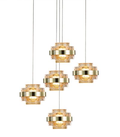 Подвесной светильник Delight Collection MD22030002 MD22030002-5A gold/champagne