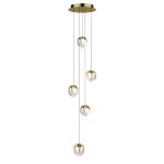 Подвесной светильник Delight Collection MD24001033-5A gold/clear