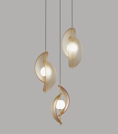 Подвесной светильник Delight Collection MD24030035-3A brass/amber