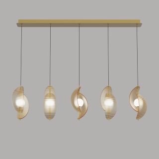 Подвесной светильник Delight Collection MD24030035-5B brass/amber