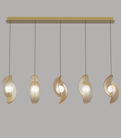 Подвесной светильник Delight Collection MD24030035-5B brass/amber