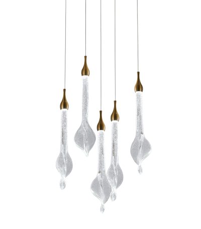 Подвесной светильник Delight Collection OD2433-5 gold/clear