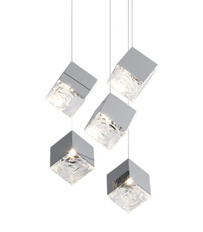 Подвесной светильник Delight Collection Pyrite 10301P/5 silver