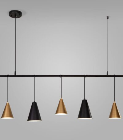 Подвесной светильник Eurosvet Castle 50088/5 черный/золото