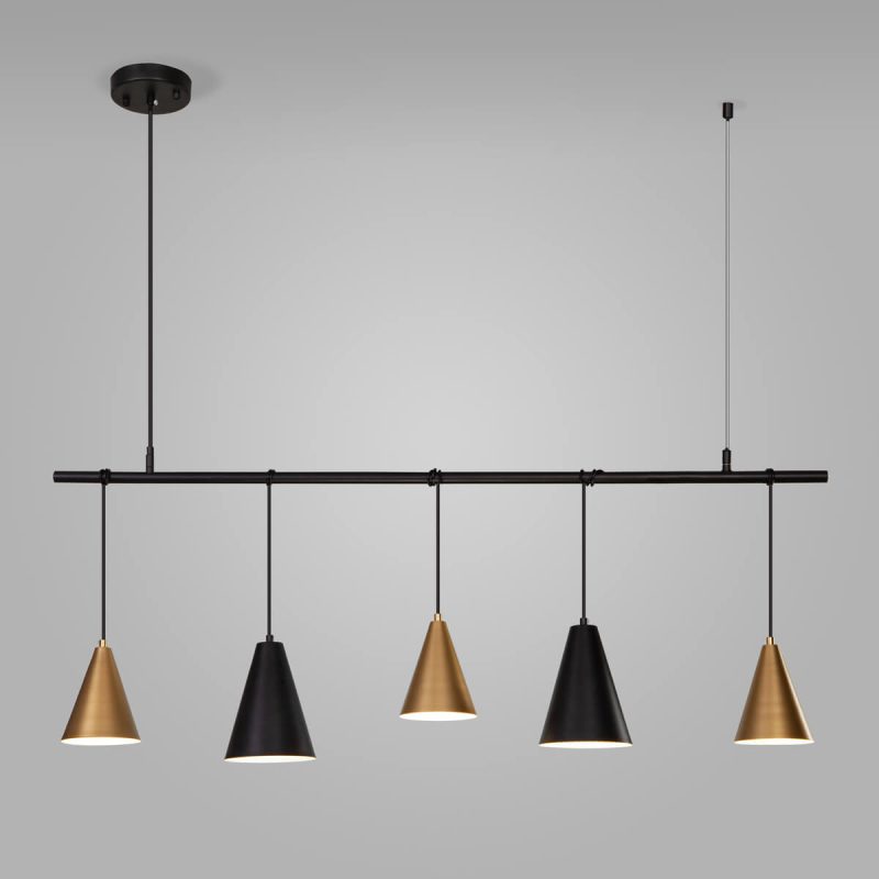 Подвесной светильник Eurosvet Castle 50088/5 черный/золото Подвесной светильник Eurosvet Castle 50088/5 черный/золото