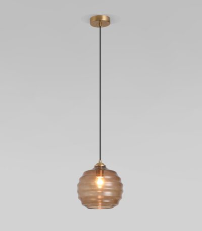 Подвесной светильник Eurosvet Ice 50239/1 коньячный a060703
