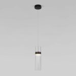Подвесной светильник Eurosvet Lumen 50244/1 LED черный/прозрачный a061288