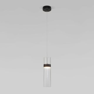 Подвесной светильник Eurosvet Lumen 50244/1 LED черный/прозрачный a061288